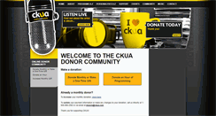 Desktop Screenshot of donate.ckua.com